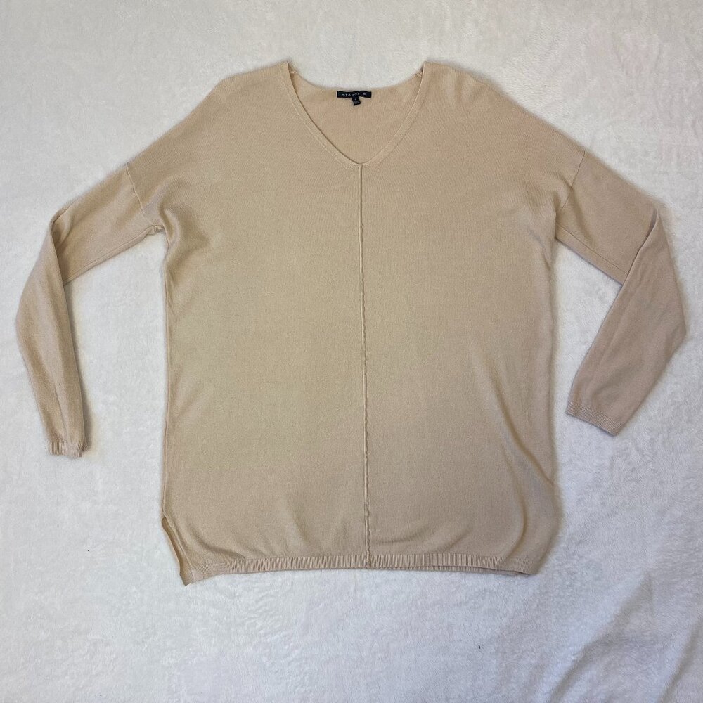 Staccato Oversized Knit Sweater Neutral Creme Size Small